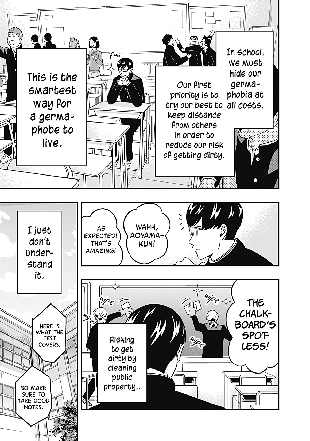 Clean Freak! Aoyama-kun Chapter 33 page 7 - Chapter 33: Narita-kun Has a Secret