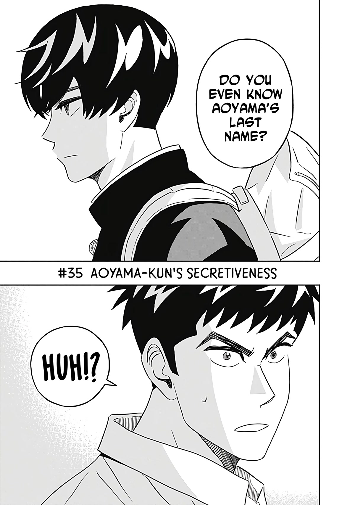 Clean Freak! Aoyama-kun Chapter 35 page 3 - Chapter 35: Aoyama-kun's Secretiveness