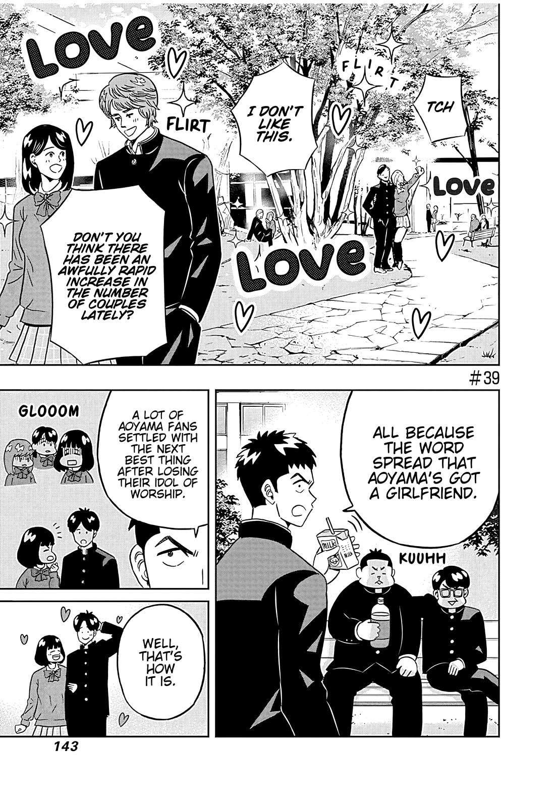 Clean Freak! Aoyama-kun Chapter 39 page 1 - Chapter 39: Sakai-kun's new hairstyle