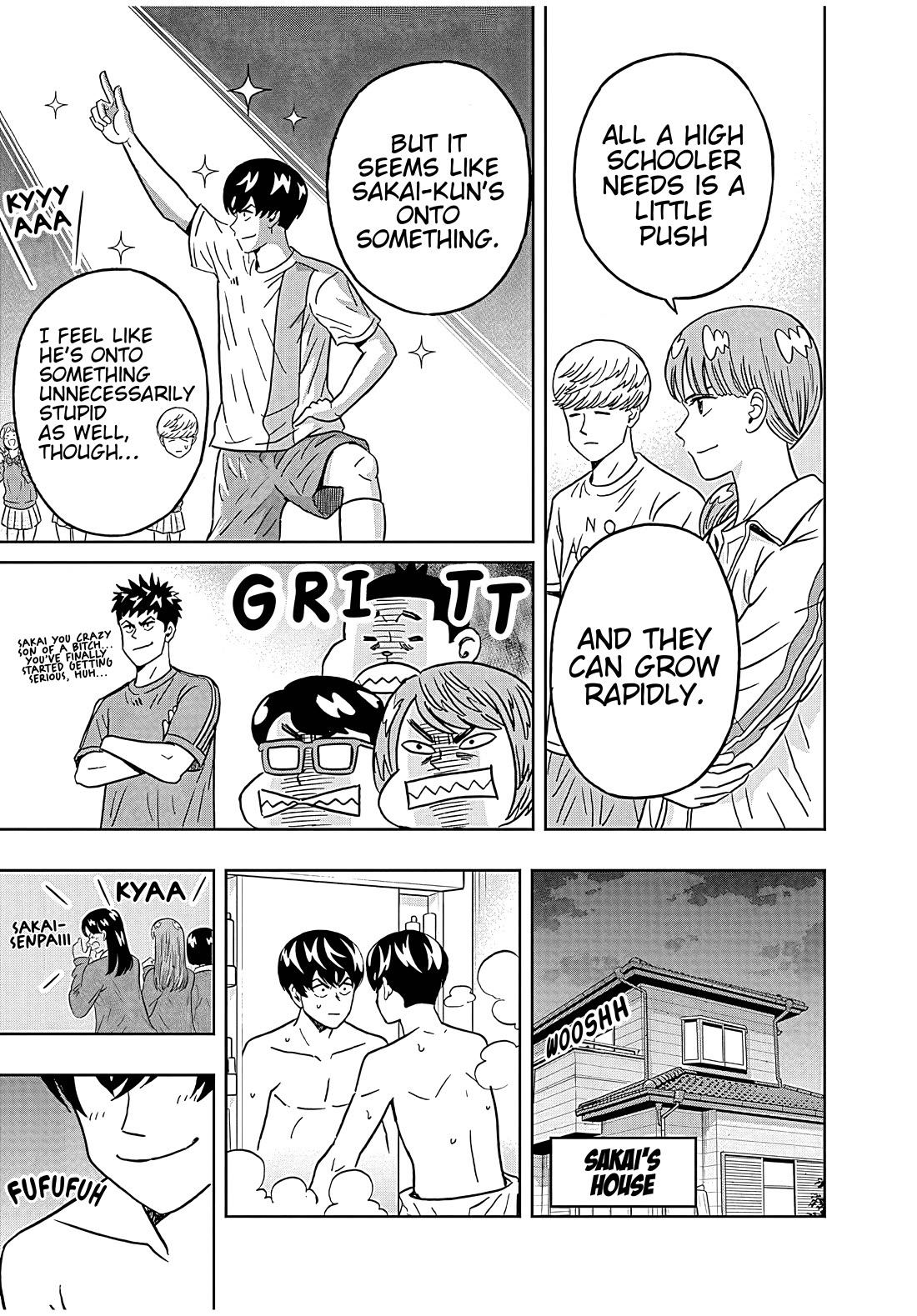 Clean Freak! Aoyama-kun Chapter 39 page 11 - Chapter 39: Sakai-kun's new hairstyle
