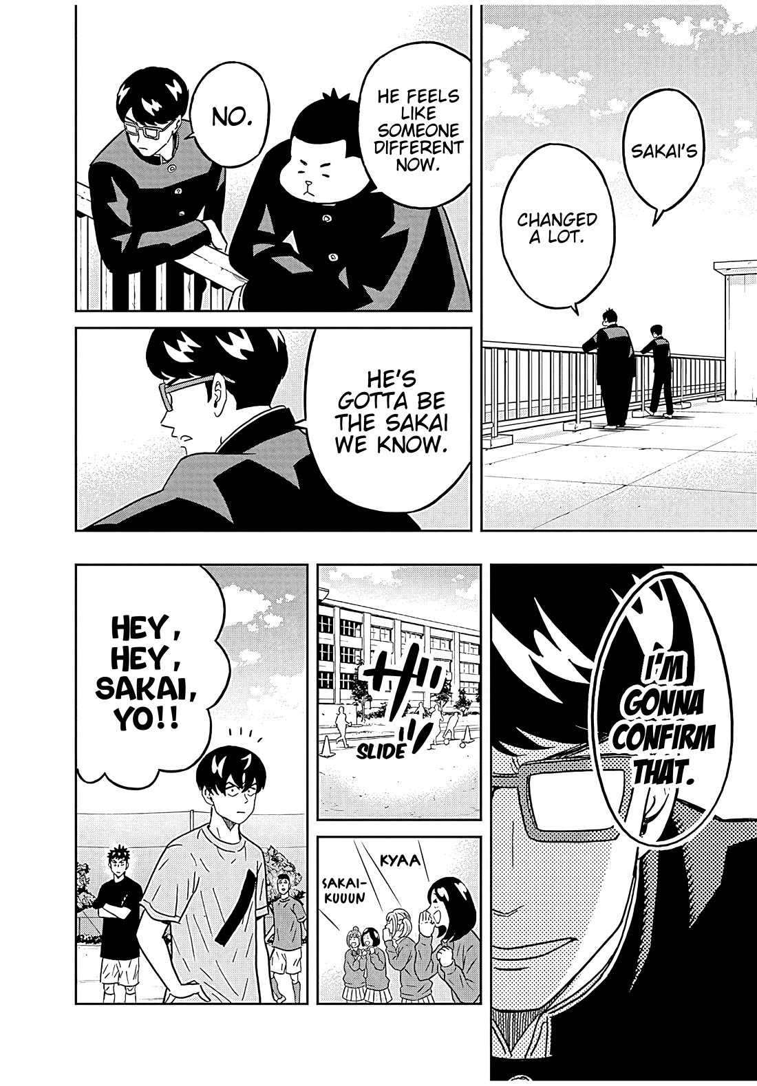 Clean Freak! Aoyama-kun Chapter 39 page 14 - Chapter 39: Sakai-kun's new hairstyle