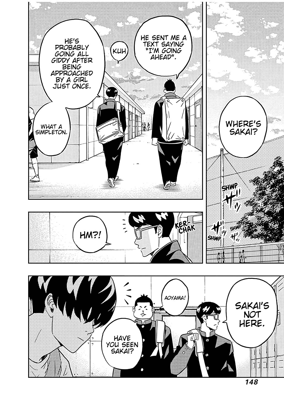 Clean Freak! Aoyama-kun Chapter 39 page 6 - Chapter 39: Sakai-kun's new hairstyle