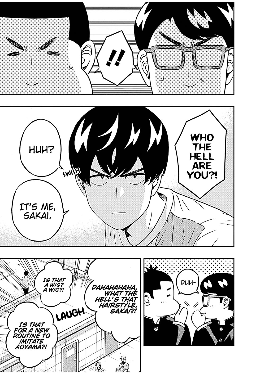 Clean Freak! Aoyama-kun Chapter 39 page 7 - Chapter 39: Sakai-kun's new hairstyle