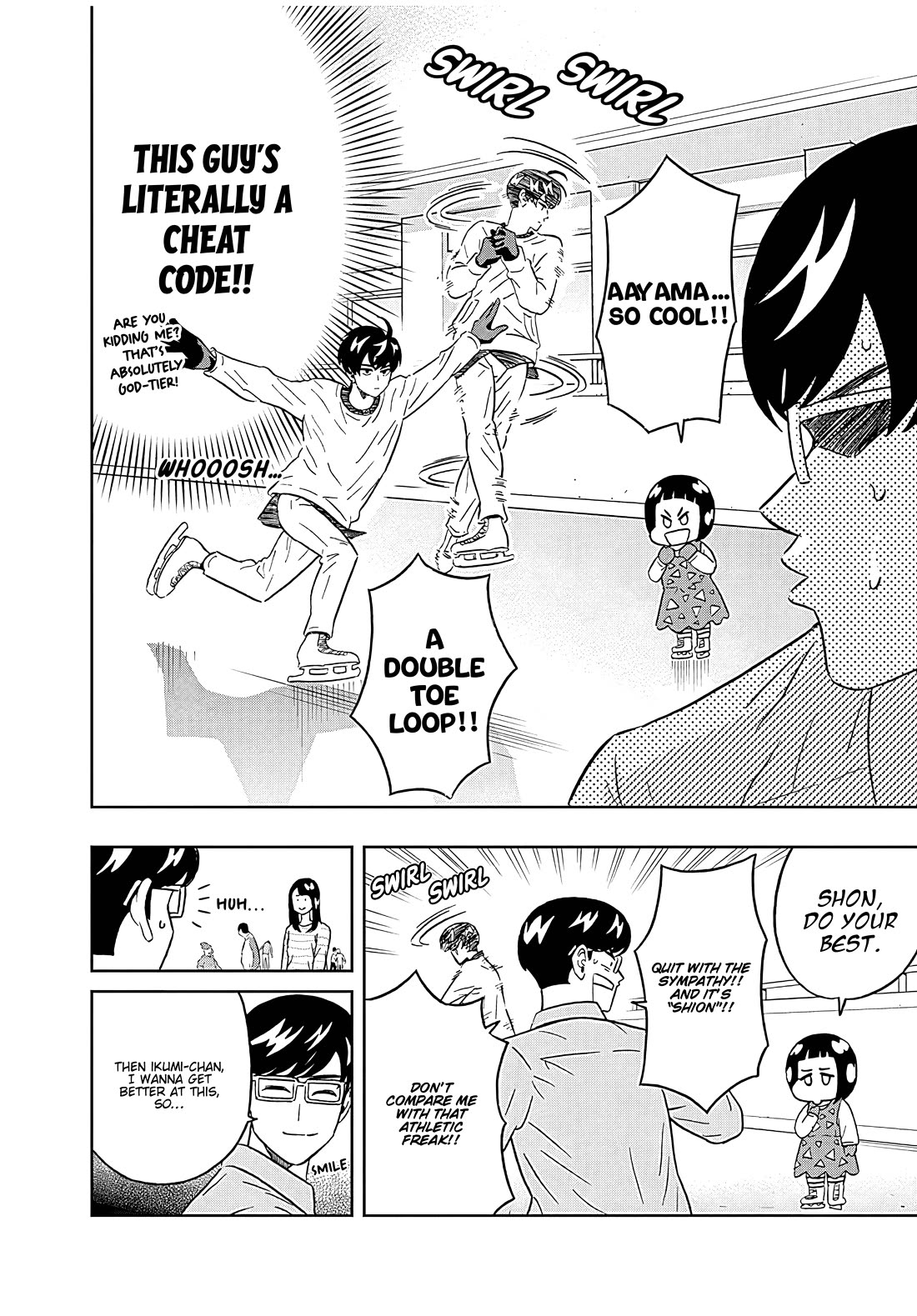 Clean Freak! Aoyama-kun Chapter 47 page 12 - Chapter 47: Ikumi-chan doesn't want to skate