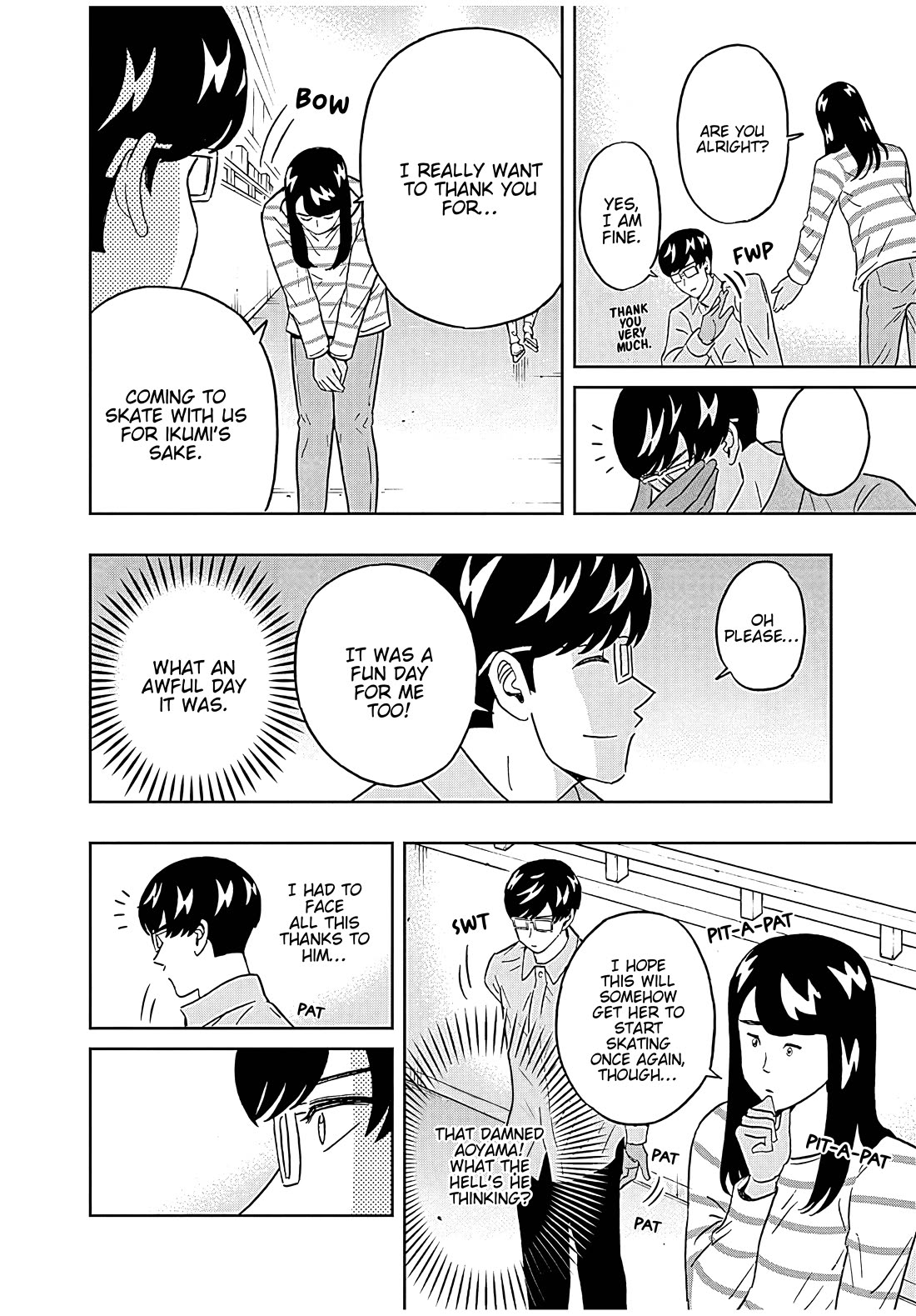 Clean Freak! Aoyama-kun Chapter 47 page 16 - Chapter 47: Ikumi-chan doesn't want to skate