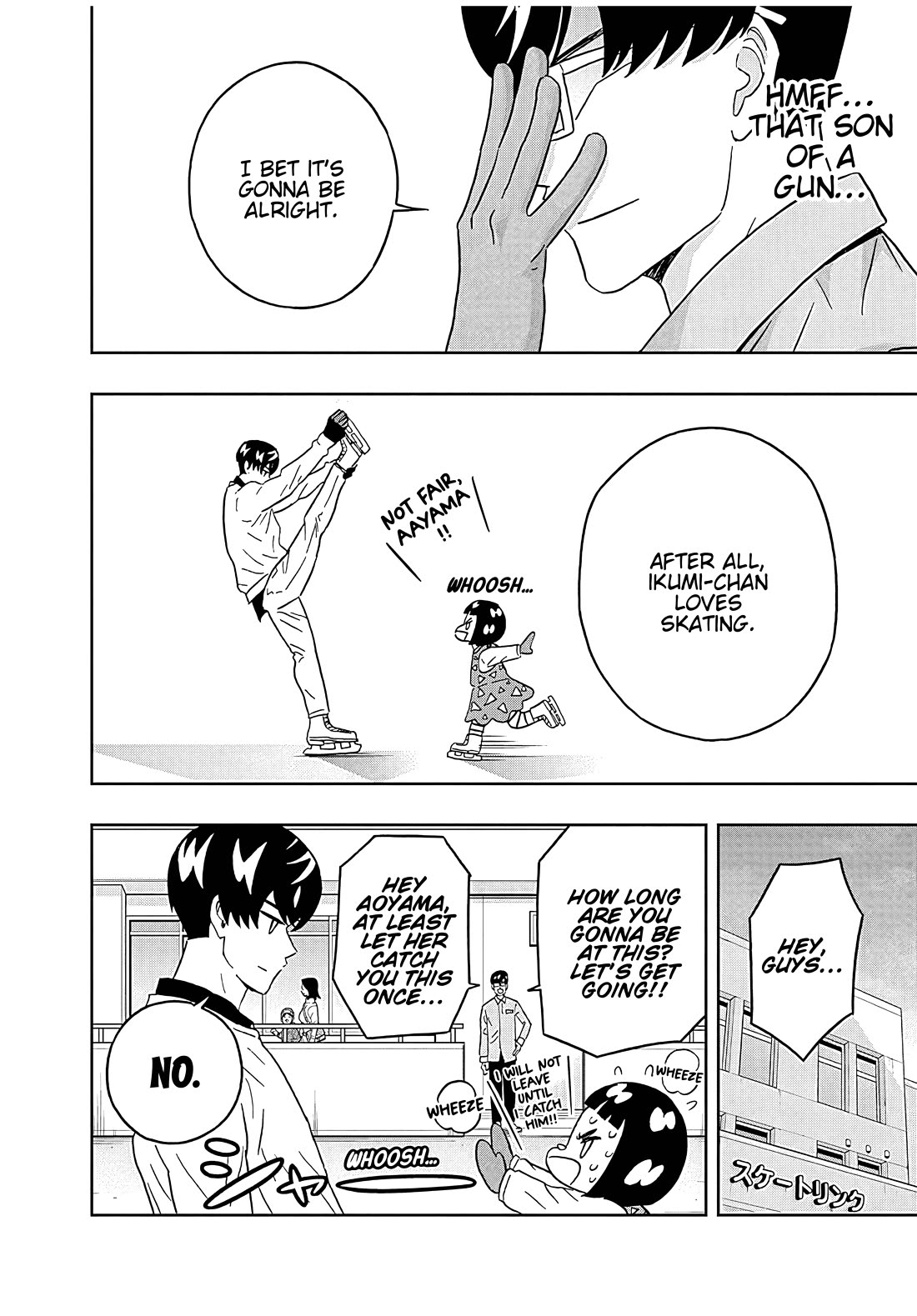 Clean Freak! Aoyama-kun Chapter 47 page 18 - Chapter 47: Ikumi-chan doesn't want to skate
