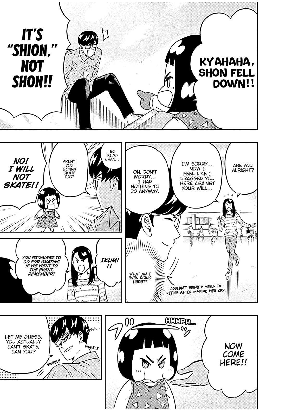 Clean Freak! Aoyama-kun Chapter 47 page 7 - Chapter 47: Ikumi-chan doesn't want to skate