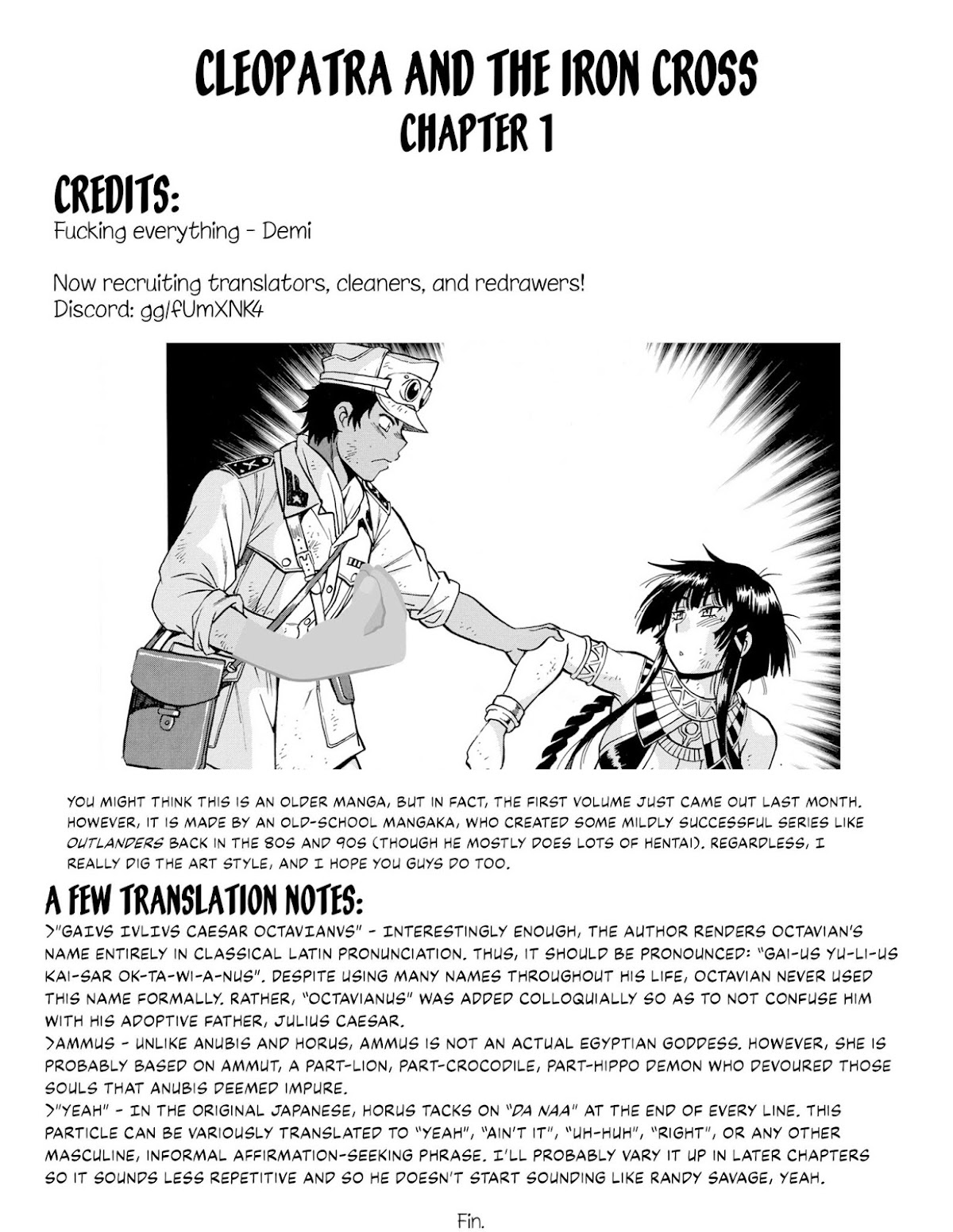Cleopatra and the Iron Cross Chapter 1 page 30 - Chapter 1: Awakening
