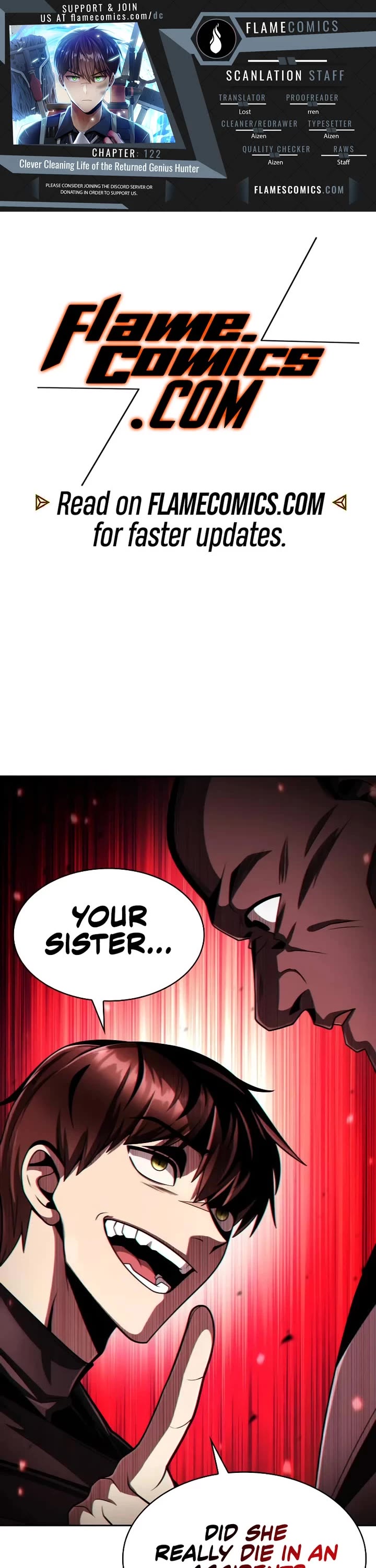 Clever Cleaning Life Of The Returned Genius Hunter Chapter 122 page 1 - Chapter 122