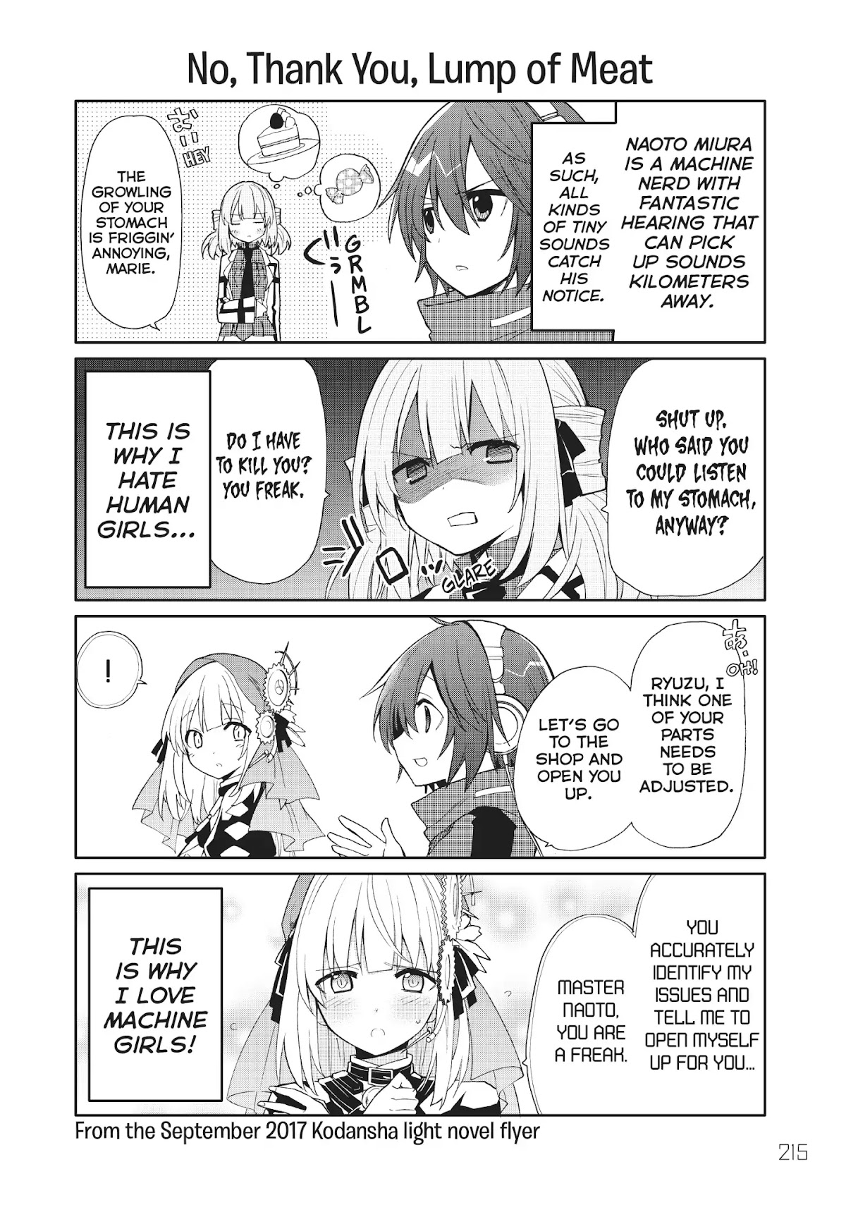 Clockwork Planet Chapter 45.5 page 7 - Vol.9 Clockwork Four-Panel Theater