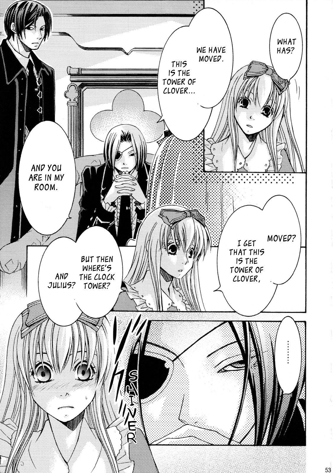 Clover no Kuni no Alice - Kuroi Tokage to Nigai Aji Chapter 1 page 52 - Chapter 1