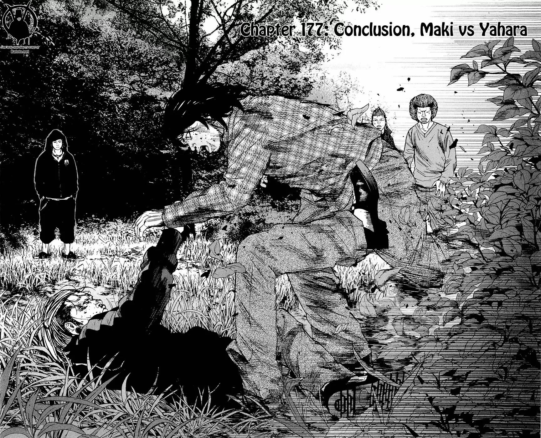 Clover (TETSUHIRO Hirakawa) Chapter 177 page 4 - Chapter 177: Conclusion, Maki vs Yahara