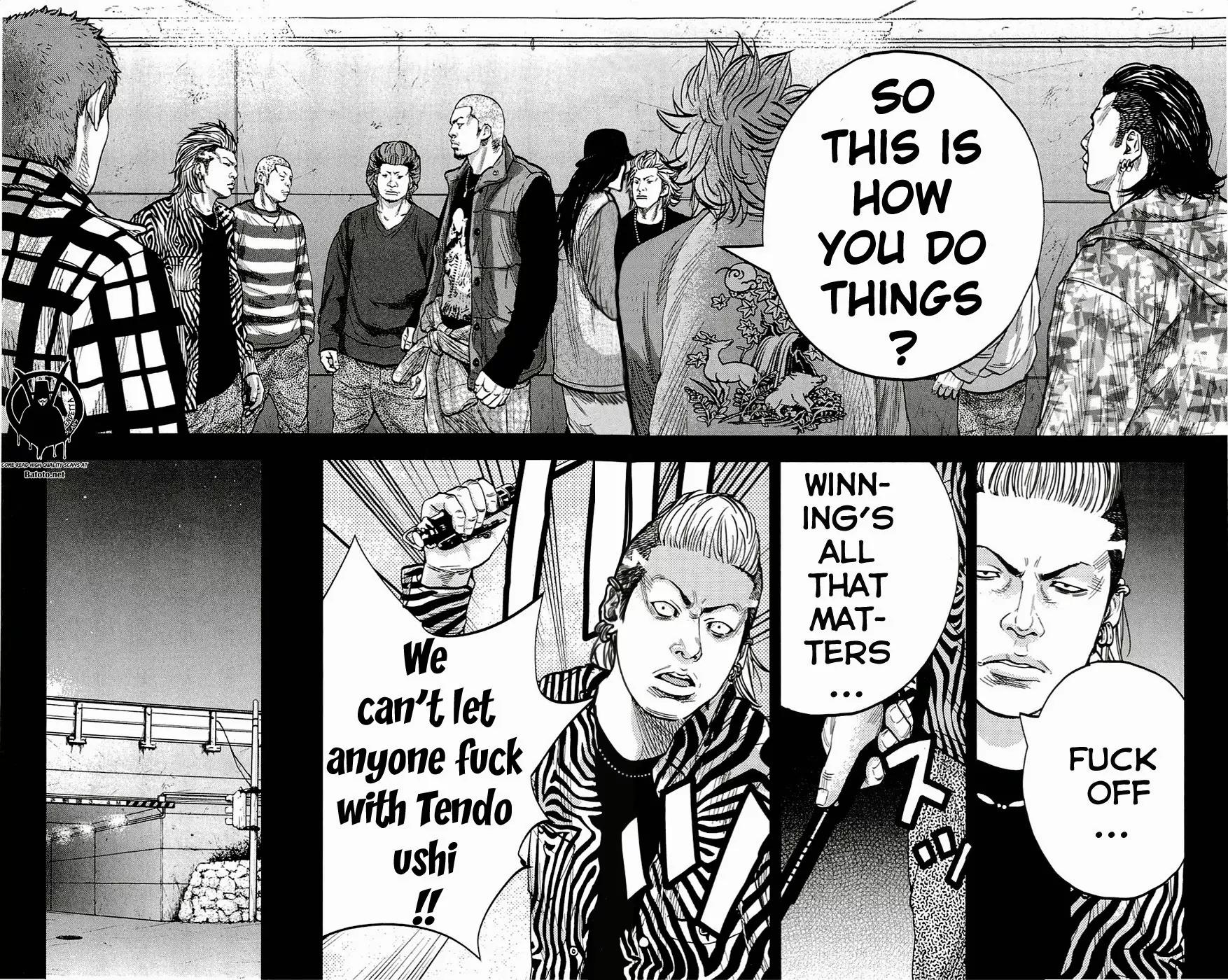 Clover (TETSUHIRO Hirakawa) Chapter 197 page 15 - Chapter 197: The one the skinhead and the hippie are looking for