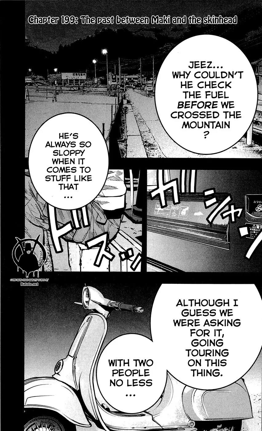 Clover (TETSUHIRO Hirakawa) Chapter 199 page 3 - Chapter 199: The past between Maki and the skinhead
