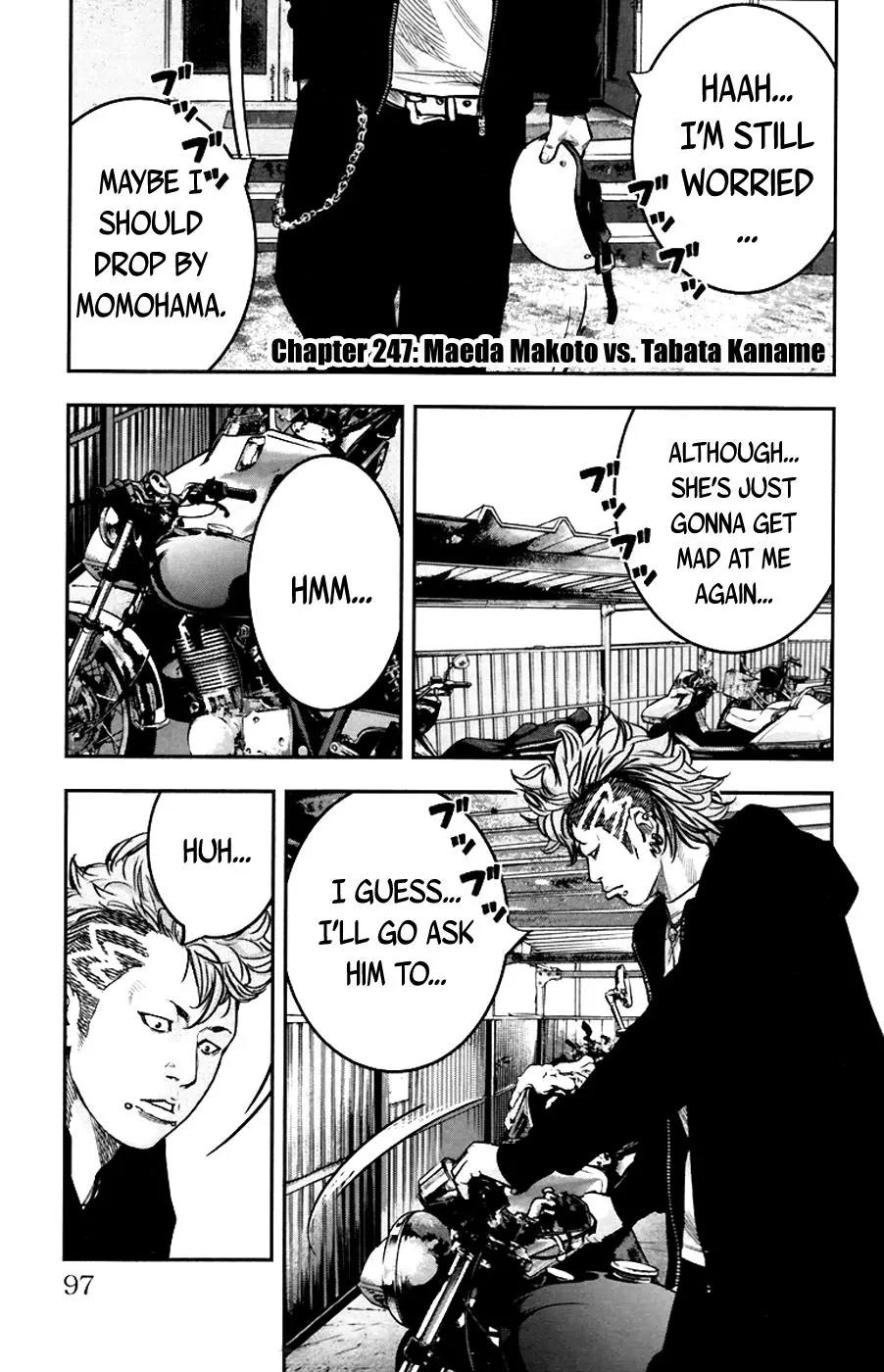 Clover (TETSUHIRO Hirakawa) Chapter 247 page 2 - Chapter 247: Maeda Makoto vs. Tabata Kaname
