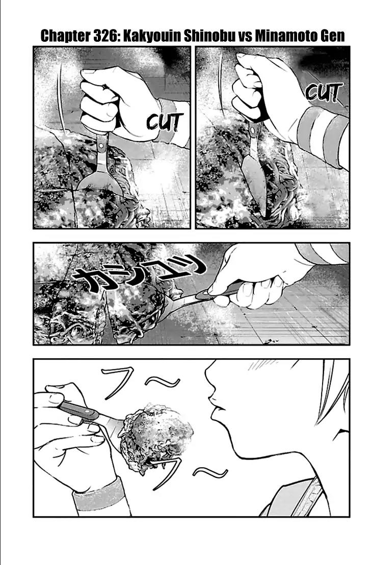 Clover (TETSUHIRO Hirakawa) Chapter 326 page 2 - Chapter 326: Kakyouin Shinobu vs Minamoto Gen