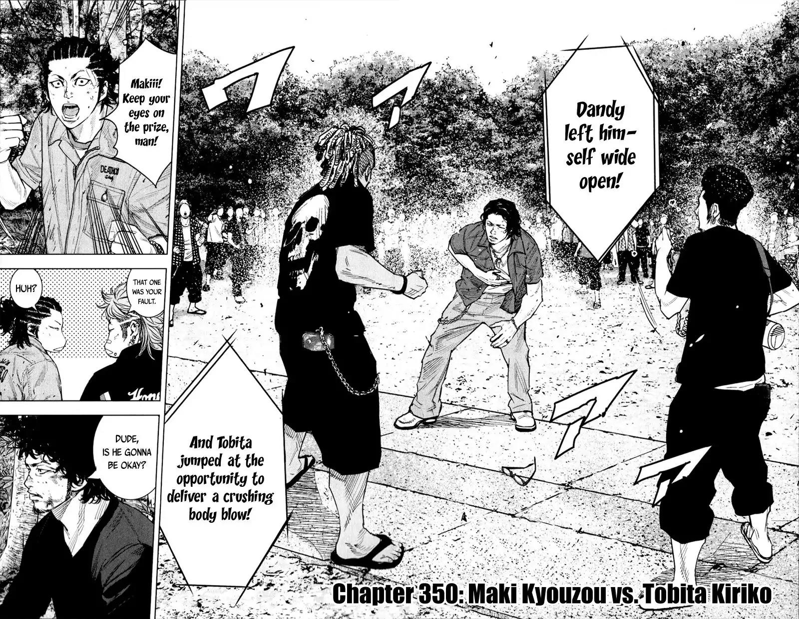 Clover (TETSUHIRO Hirakawa) Chapter 350 page 3 - Chapter 350: Miki Kyouzou vs Tobita Kiriko
