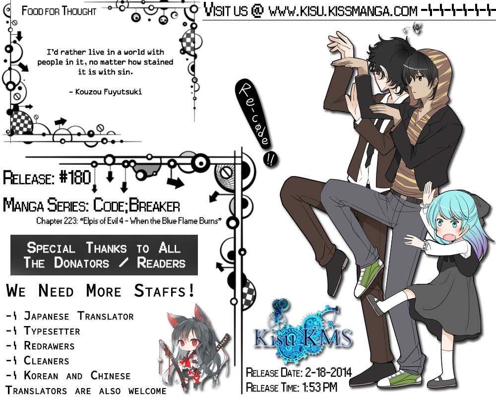 Code: Breaker Chapter 223 page 23 - Chapter 223: Elpis of Evil 4 – When the Blue Flame Burns