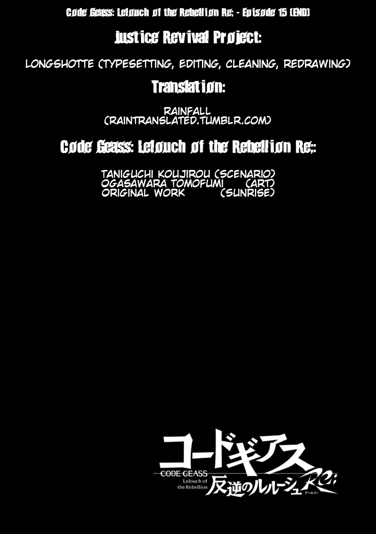 Code Geass: Lelouch of the Rebellion Re Chapter 15 page 30 - Chapter 15: Episode 15 [END]
