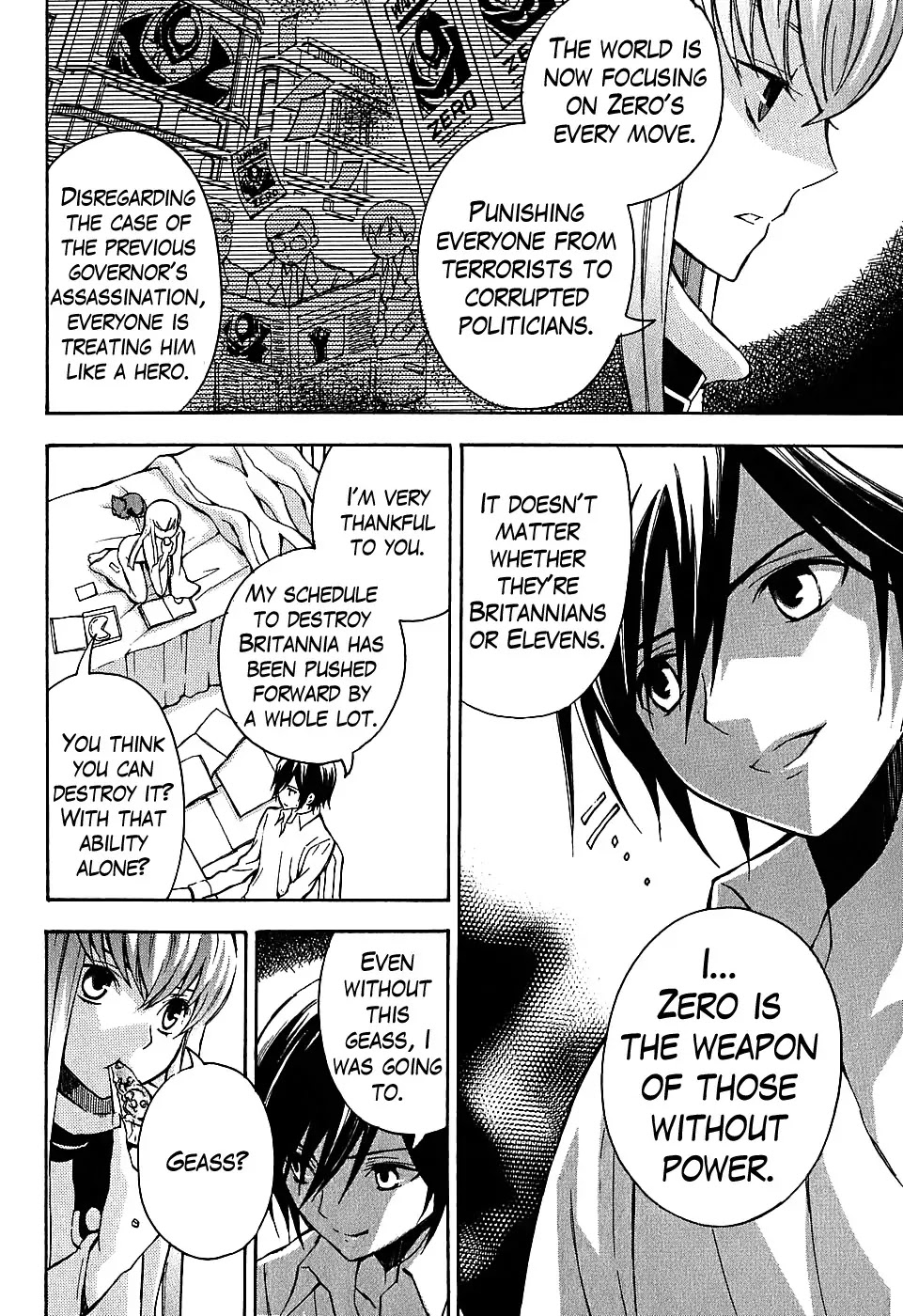 Code Geass: Lelouch of the Rebellion Chapter 6 page 8 - Chapter 6 : The Cat, the Mask and Euphemia