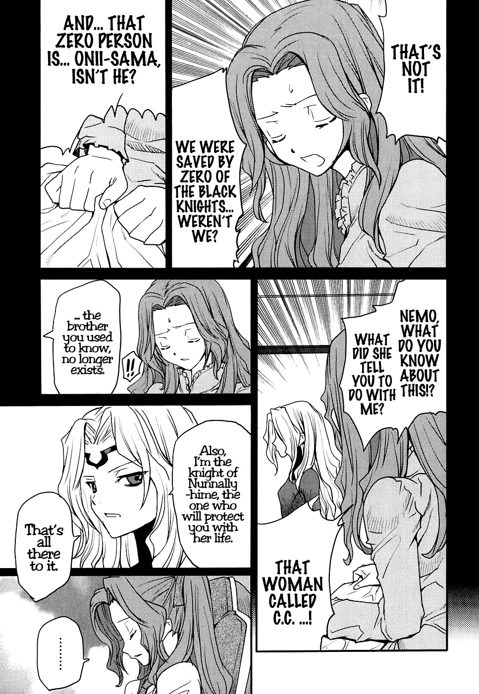 Code Geass: Nightmare of Nunnally Chapter 11 page 12 - Chapter 11: Prison of Happiness 1:Mao the Refrain