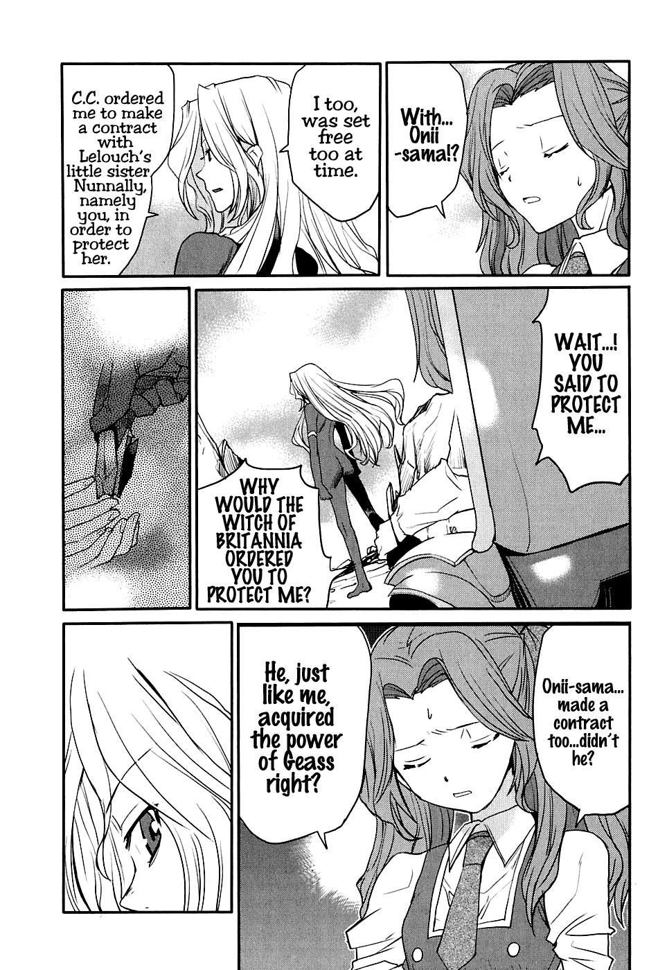Code Geass: Nightmare of Nunnally Chapter 11 page 18 - Chapter 11: Prison of Happiness 1:Mao the Refrain