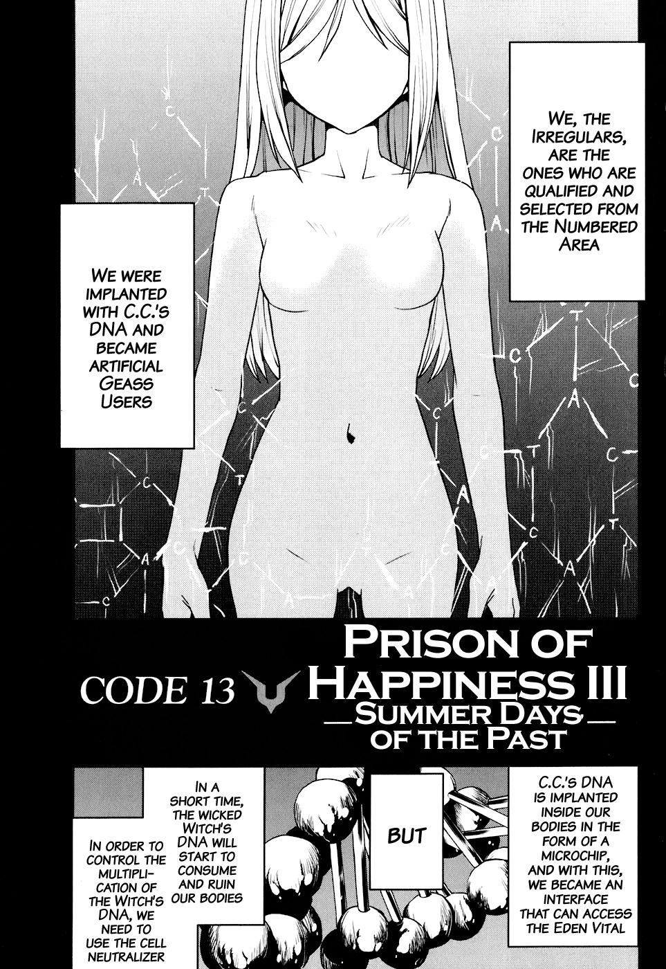 Code Geass: Nightmare of Nunnally Chapter 13 page 1 - Chapter 13: Happiness 3:Summer Days of the Past
