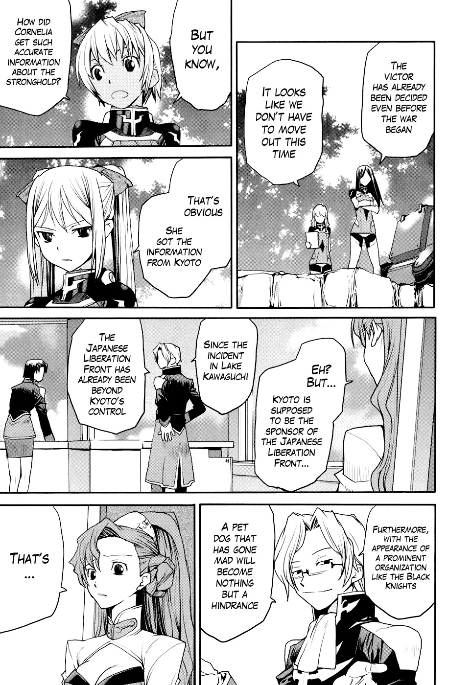 Code Geass: Nightmare of Nunnally Chapter 14 page 19 - Chapter 14: The Battle at Narita 1:the Crumbling Mountain