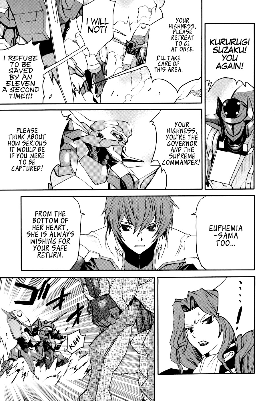 Code Geass: Nightmare of Nunnally Chapter 15 page 11 - Chapter 15: The Battle at Narita 2:The White Knight and the Black Demon King