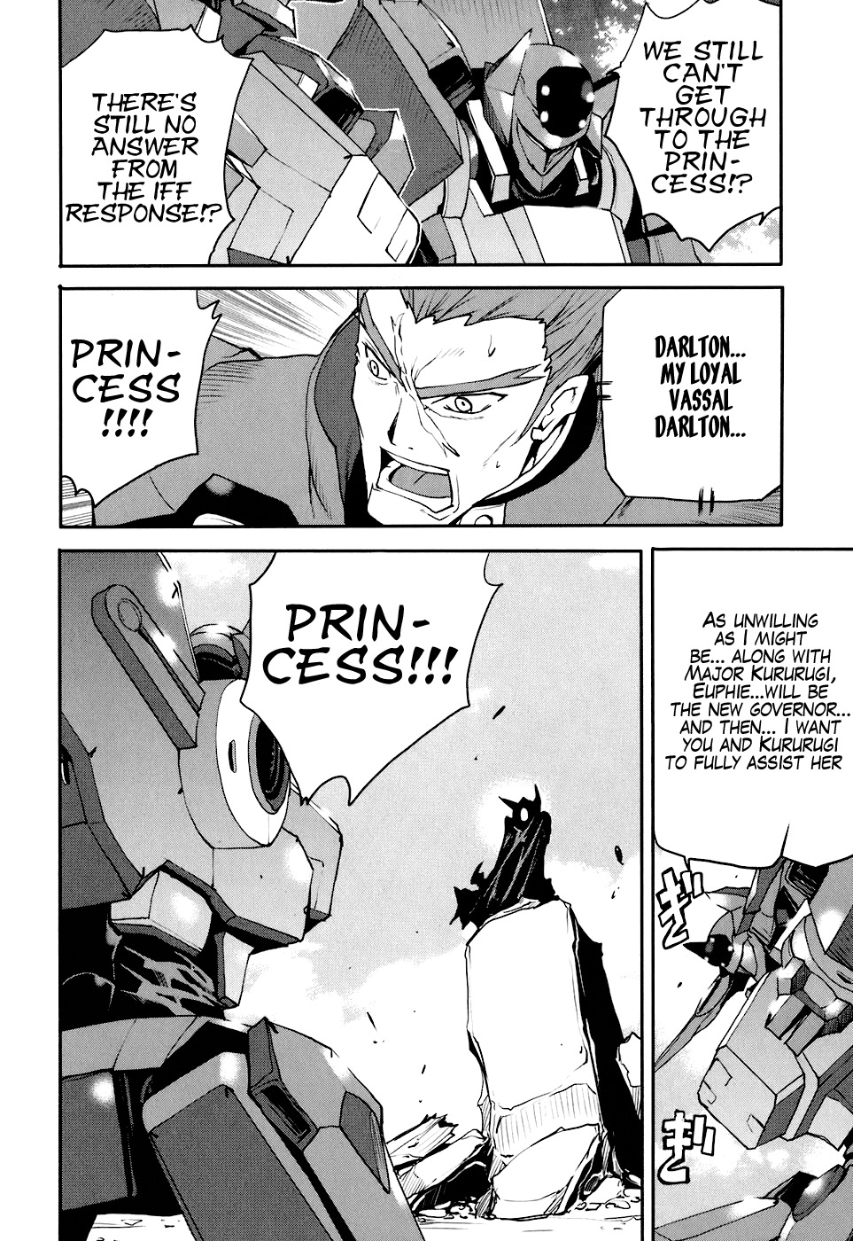 Code Geass: Nightmare of Nunnally Chapter 15 page 8 - Chapter 15: The Battle at Narita 2:The White Knight and the Black Demon King