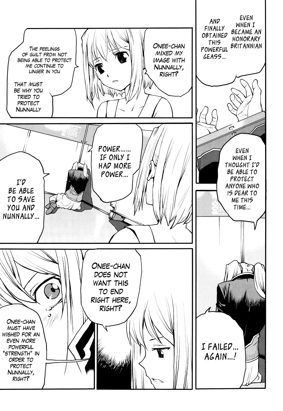 Code Geass: Nightmare of Nunnally Chapter 17 page 35 - Chapter 17: The Genealogy Of Witchi The Imprisoned Nunnally
