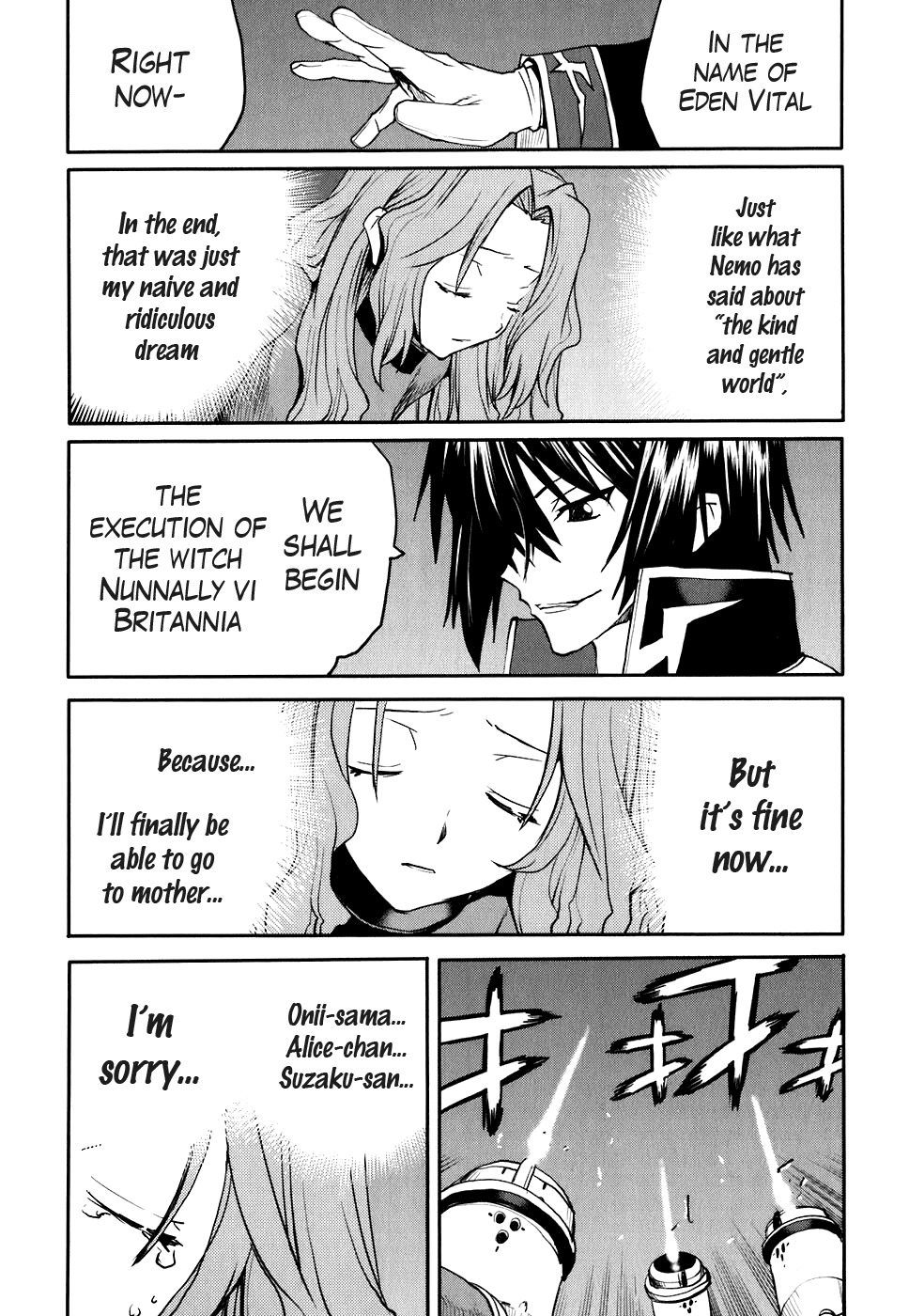 Code Geass: Nightmare of Nunnally Chapter 18 page 17 - Chapter 18: The Genealogy Of Witch 2:The Witch Trial