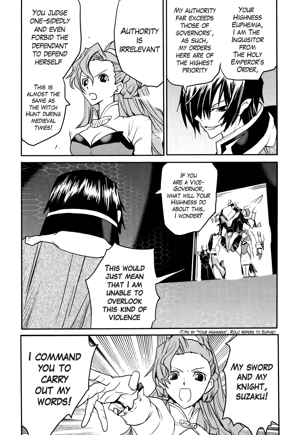 Code Geass: Nightmare of Nunnally Chapter 18 page 19 - Chapter 18: The Genealogy Of Witch 2:The Witch Trial