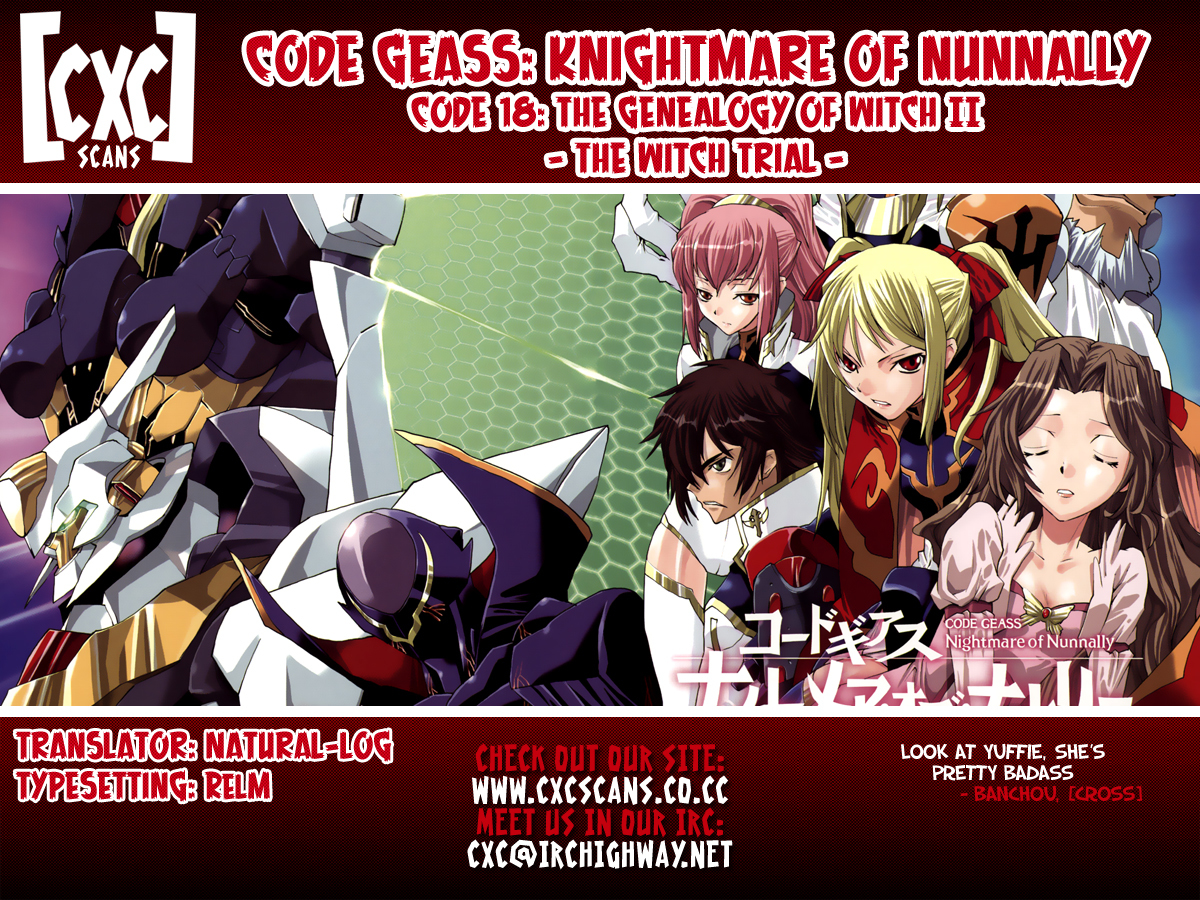 Code Geass: Nightmare of Nunnally Chapter 18 page 26 - Chapter 18: The Genealogy Of Witch 2:The Witch Trial