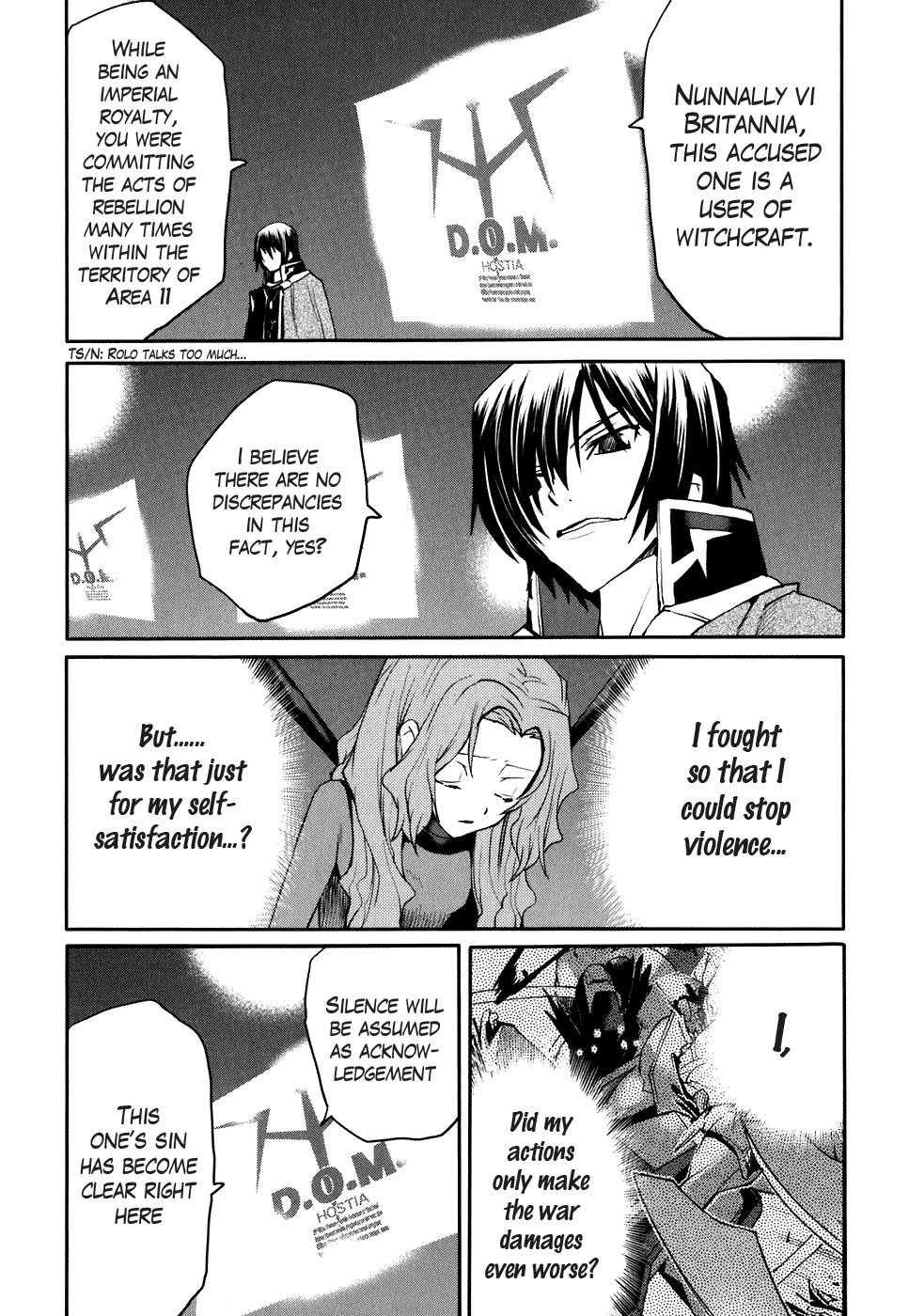 Code Geass: Nightmare of Nunnally Chapter 18 page 6 - Chapter 18: The Genealogy Of Witch 2:The Witch Trial
