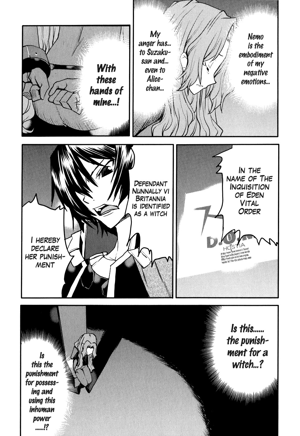 Code Geass: Nightmare of Nunnally Chapter 18 page 7 - Chapter 18: The Genealogy Of Witch 2:The Witch Trial