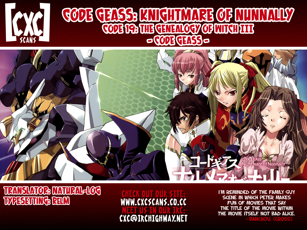 Code Geass: Nightmare of Nunnally Chapter 19 page 36 - Chapter 19: The Genealogy Of Witch 3:Code Geass