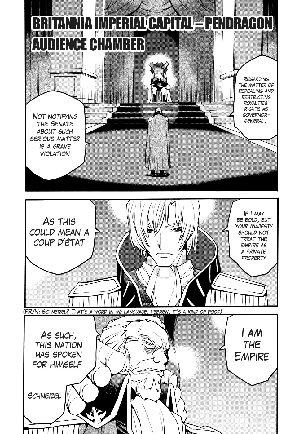 Code Geass: Nightmare of Nunnally Chapter 20 page 6 - Chapter 20: Demon King Rolo 1:The Empire, The Rebellion.
