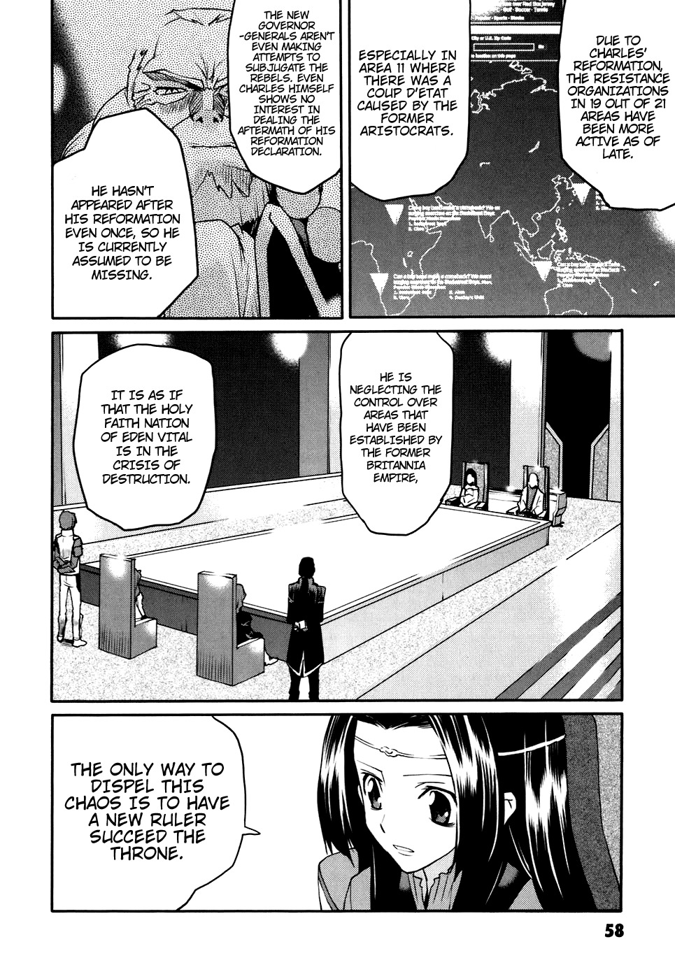 Code Geass: Nightmare of Nunnally Chapter 23 page 2 - Chapter 23: Island of God I:Emperor vs Empress