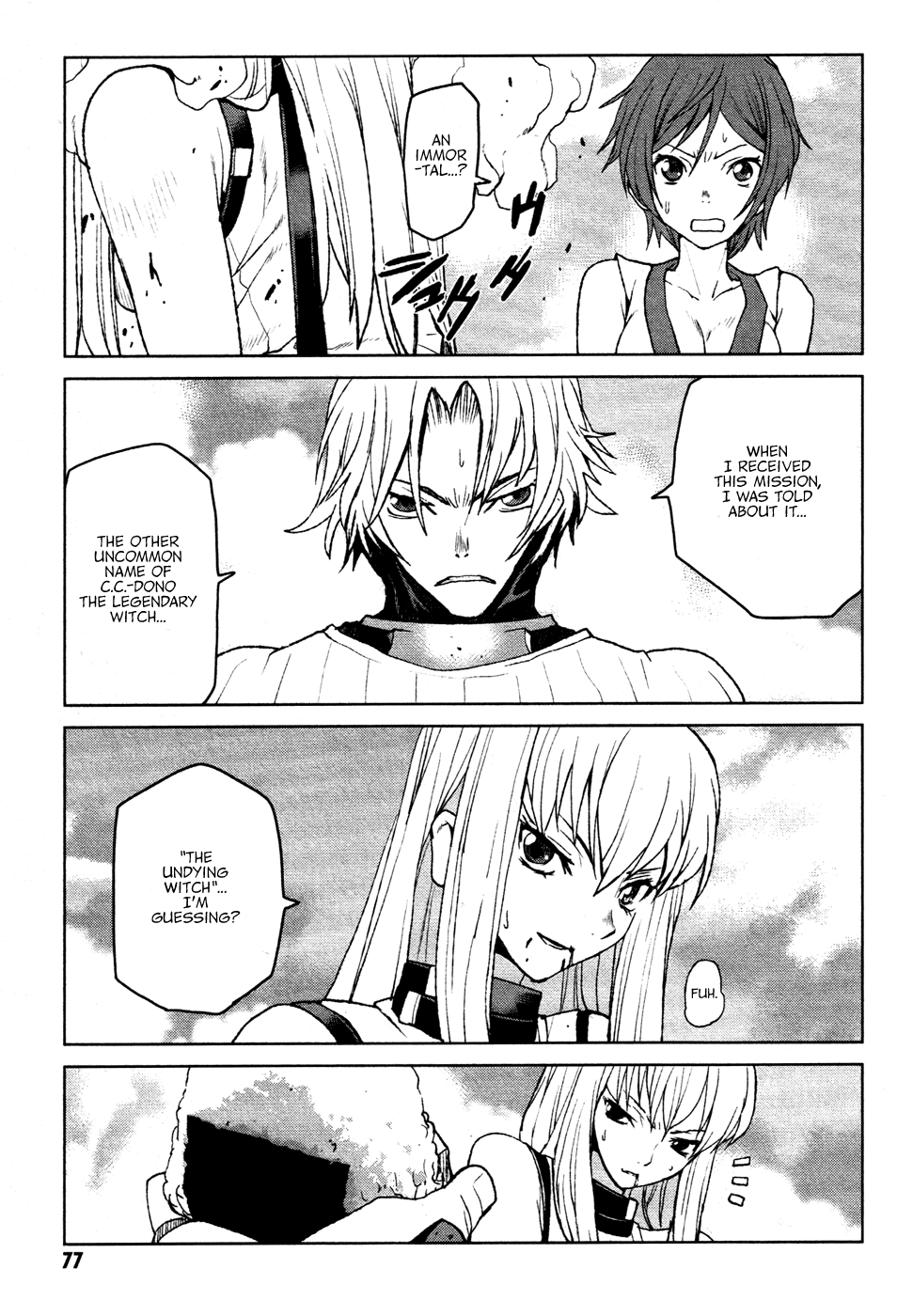 Code Geass - Shikkoku no Renya Chapter 14 page 17 - Chapter 14: Journey with the Witch