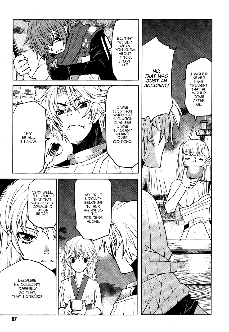 Code Geass - Shikkoku no Renya Chapter 14 page 27 - Chapter 14: Journey with the Witch