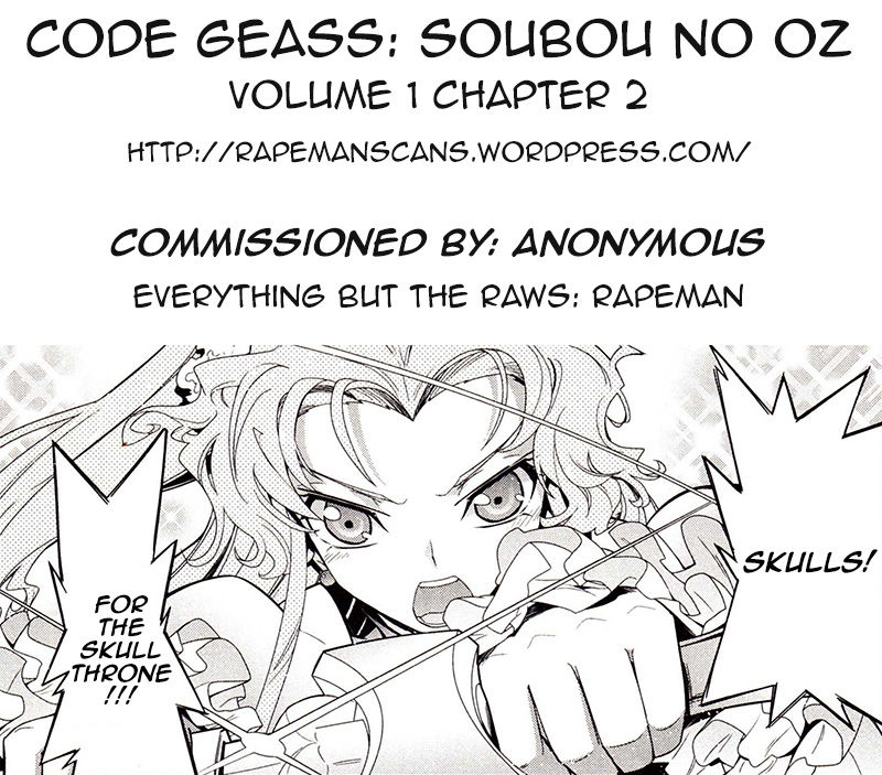 Code Geass - Soubou no Oz Chapter 2 page 36 - Chapter 2: Mask 02: Scarlet Sword