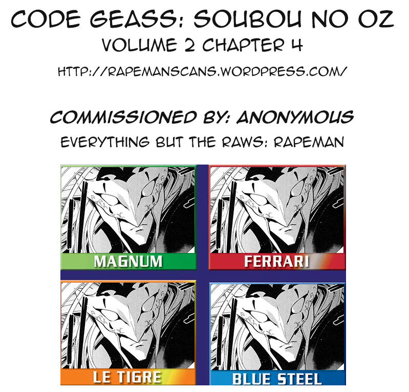 Code Geass - Soubou no Oz Chapter 4 page 49 - Chapter 4: Mask 04: Soar over the Cloudy Capital, Falcon -First Part-