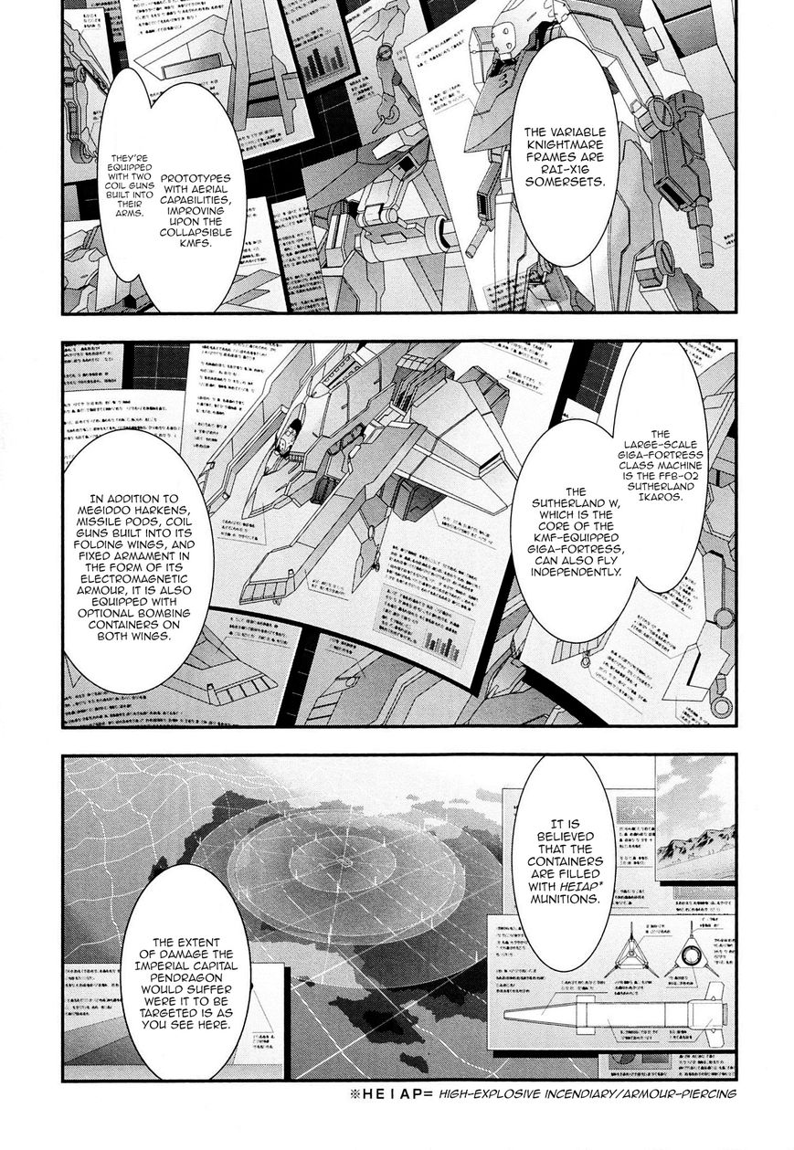 Code Geass - Soubou no Oz Chapter 6 page 23 - Chapter 6: Mask 06: Soar over the Cloudy Capital, Falcon -Third Part-