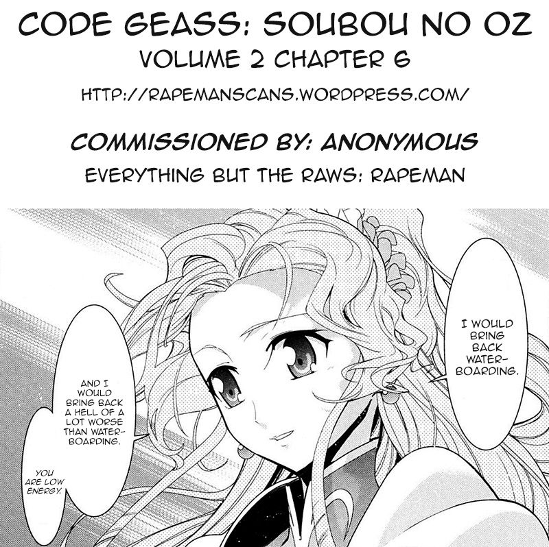 Code Geass - Soubou no Oz Chapter 6 page 37 - Chapter 6: Mask 06: Soar over the Cloudy Capital, Falcon -Third Part-