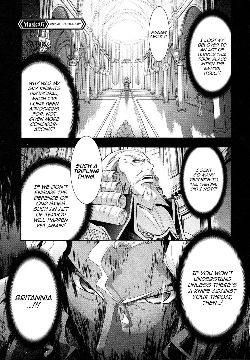 Code Geass - Soubou no Oz Chapter 7 page 1 - Chapter 7: Mask 07: Knights of the Sky