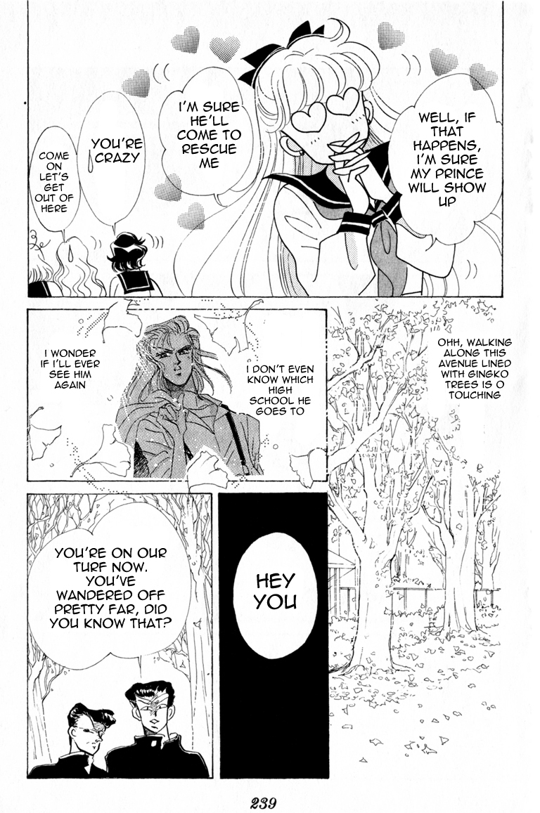 Codename: Sailor V Chapter 8 page 11 - Chapter 8: The Tree-Lined Street's Love -- Crash Crash Turbo Full Throttle!...