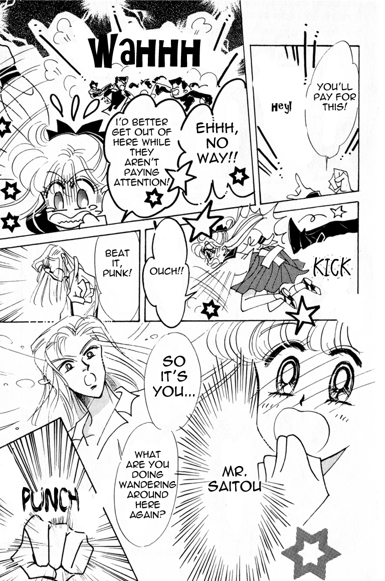 Codename: Sailor V Chapter 8 page 13 - Chapter 8: The Tree-Lined Street's Love -- Crash Crash Turbo Full Throttle!...