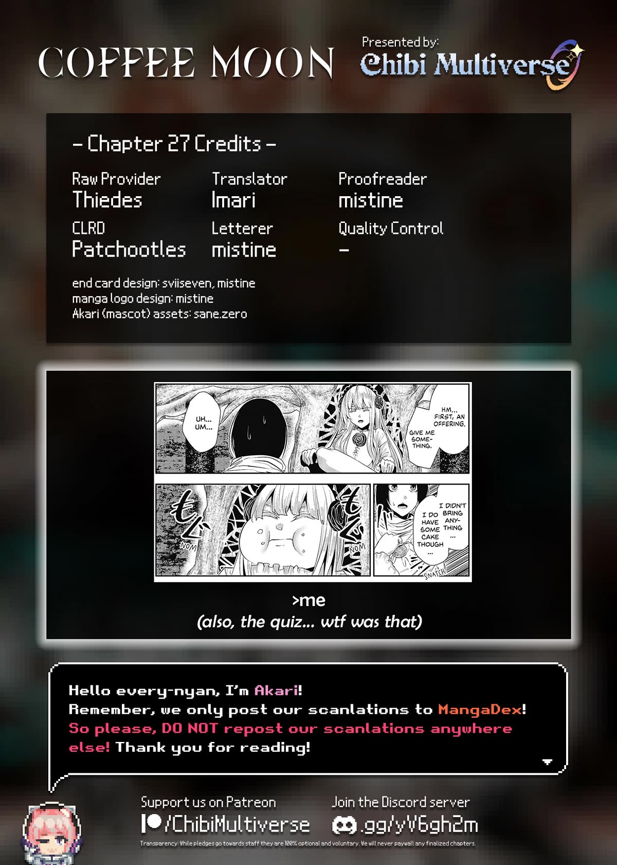 Coffee Moon Chapter 27 page 27 - Chapter 27: about this world.