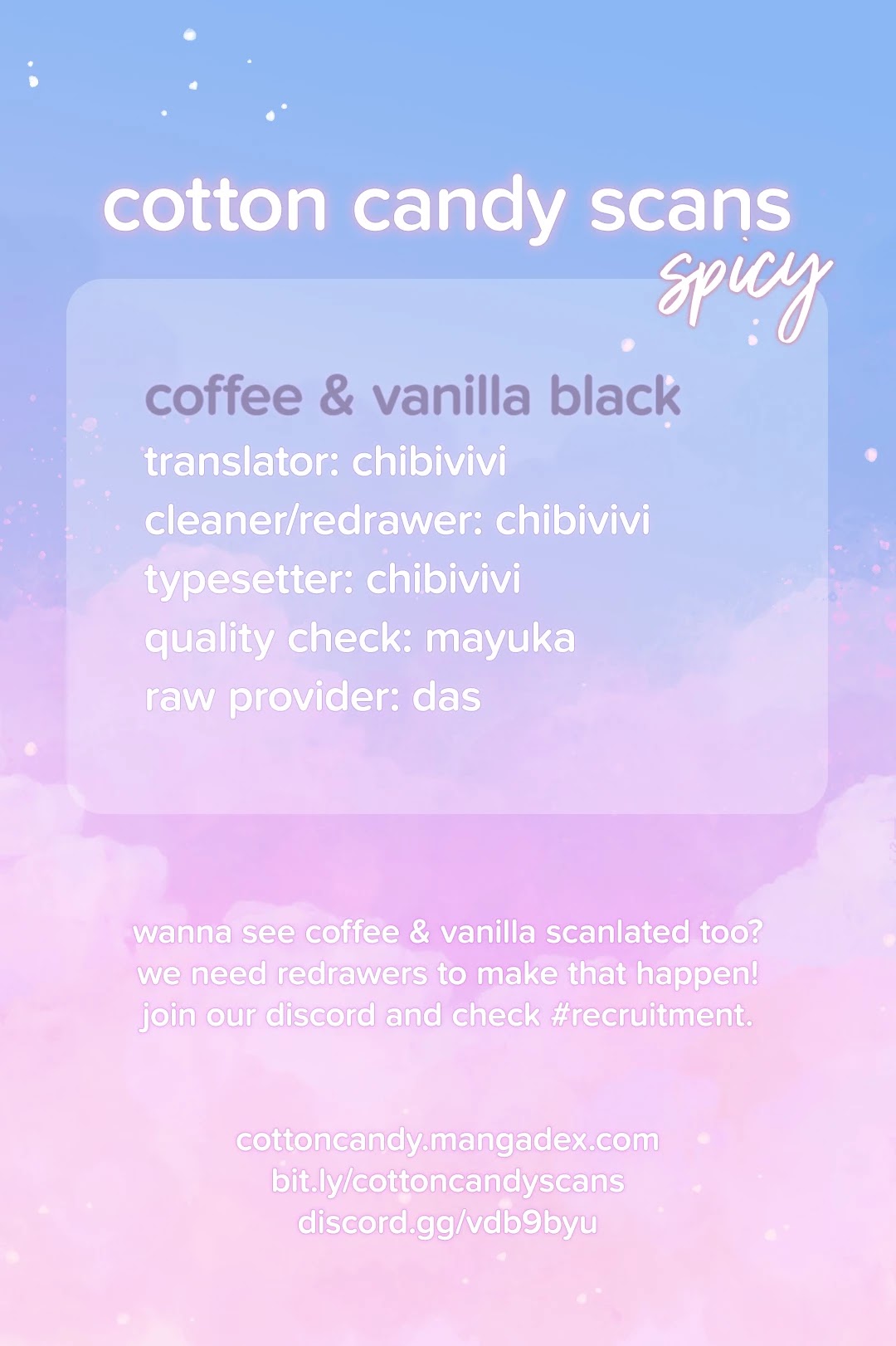 Coffee & Vanilla Black Chapter 8.5 page 1 - Chapter 8.5: extra cup
